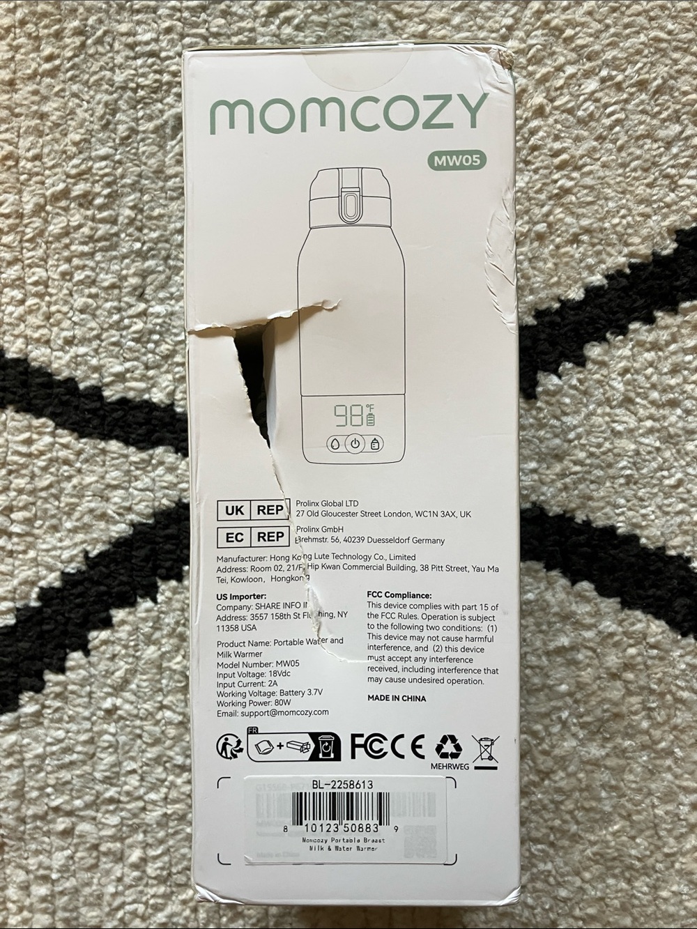 momcozy Portable Water and Milk Warmer - Green ~New - Picture 3 of 4